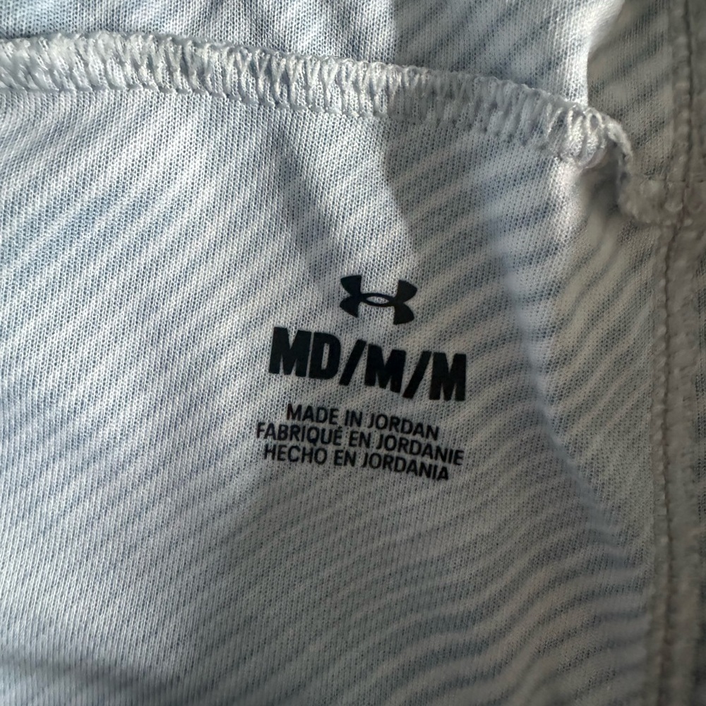 Under Armour Women's Athletic Shorts in Gray and White - Picture 2 of 4